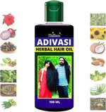 ADIVASI JEEVA HERBAL HAIR OIL FOR REGROWTH AND LONG HAIR PURE NATURAL HAIR OIL